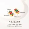 Cuentas Espaciadoras de Gota de Aceite Esmalte Cloisonné Accesorios para Manualidades Mariposa de Esmalte Corazón Calabaza Accesorios Pulsera Tejida Cuentas