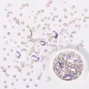 Paquete de material para manicura 2024 primavera y verano nuevo estilo mono mismo estilo hacha Corazón Torcido Cristal K9 diamante flash manicura al por mayor