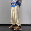 Calça retrô americana de rua masculina moda outono e inverno confortável marca de moda Ruan Shuai calça de moletom estilo harém amarrada no tornozelo casual da moda