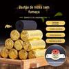 Coluna de moxa sem fumaça Bodhi árvore pequeno grão dourado carbonizado preto amarelo papel estanho grão de moxa flor de ameixa moxabustão bastão de moxa cem sorrisos bastão de moxa sem fumaça