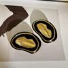 Diseño de Nicho Negro Dorado Talla de Gota de Aceite Forma de Labio Pendientes Retro Franceses Lujo Ligero Modernos Distintivos Pendientes Exagerados