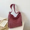 Nova Bolsa Jeans 2025 Estilo Preguiçoso Feminino Versátil Bolsa Tote de Grande Capacidade Bolsa de Ombro Simples para o Dia a Dia