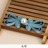 Botões de Prato Cheongsam Novos Botões Chinoiserie Tecidos à Mão Orelhas de Coelho de Pérola Botões de Tecido de Cauda Longa Tendência Nacional Acessórios Decorativos