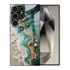 Adequado para capa de celular Samsung S26ULTRA com padrão de mármore, capa protetora S24, capa de vidro temperado A57, A07 padrão ondulado