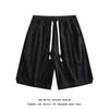 Shorts de Praia Texturizados de Verão Masculino Esportivo Casual Solto plus size Fresco Personalidade Cool Versátil Calça Média