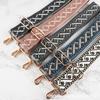 Correa de hombro ancha de 5 cm, moderna, combinable con todo, accesorios personalizados para bolsos con nuevo patrón jacquard, correa de hombro para bolso alargada y ensanchada