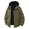 Chaqueta de Montañismo Tres en Uno Desmontable Impermeable y a Prueba de Viento, Repelente al Agua, con Capucha, Unisex, Impermeabilidad 8000mm