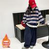 Traje de Terciopelo para Niñas Otoño e Invierno, Conjunto de Dos Piezas de Sudadera de Moda para Niños, Ropa Deportiva Casual para Niños Tallas Mediana y Grande