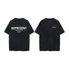 Algodão puro de peso pesado REPRESENT Owners Club manga curta masculino estilo americano high street modelagem oversize