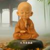 Hojas de Otoño Creativas Monje Pequeño Adornos de Incienso Meditación Ceremonia del Té Zen Decoración de Escritorio Regalo de Inauguración Venta Directa