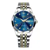 Reloj de Moda Lige/Lige Resistente al Agua con Doble Calendario para Hombre, Reloj de Cuarzo Luminoso, Reloj de Negocios Multifuncional