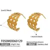 Aretes de Acero Inoxidable, Diseño Circular Hueco en Forma de C, Exquisitos y Elegantes, Aretes Únicos de Alta Gama, Accesorios para Orejas Modernos y Versátiles