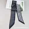 Bufanda de Seda Nueva de Bai Xi para Mujer con Alta Apariencia, Diadema Estrecha, Accesorios para Jeans, Bufanda Estampada Coreana, Cinta Larga