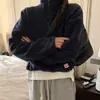 Ropa de mujer de alta calidad de Dongdaemun, Corea del Sur: Chamarra de polar con media cuello alto y cierre estilo coreano para mujer, otoño/invierno 2026