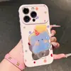 Soporte de Elefante de Puntos de Colores Adecuado para Funda de Teléfono Apple 17 Pro Max con Diseño de Corazón Lateral para Huawei Pura 90 Xiaomi