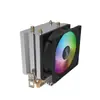 Atacado radiador de resfriamento a ar com dois tubos de calor ventilador silencioso para computador desktop CPU AMD fivela de overclocking Ice Sword V90