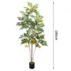 Simulação de Fábrica Planta Verde Madeira Pintada Árvore Luz Luxo Árvore de Camélia Planta em Vaso de Chão Interno Casa Biomórfica de Alta Qualidade Árvore Falsa Paisagismo