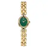 Mia Myar Estilo Vintage Oval Retro Simple Antiguo Exquisito Compacto Reloj de Mujer Elegante Reloj para Dama