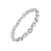 Pulsera Magnética Gaussiana Completa en Forma de Corazón de Amazon Ajustable Diamante Protección Ambiental Aleación Pulsera para Transfronteriza