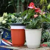 Nuevo macetero de resina ecológico de alta gama macetero anti-cerámica engrosado macetero de plástico para suculentas pothos macetero pequeño para balcón