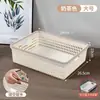 Cesta de armazenamento de mesa de imitação de rattan para uso doméstico, organizador de itens diversos para banheiro, cesta de plástico para lanches na cozinha e sala de estar