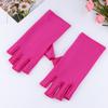 Luvas de Seda Gelada para Proteção Solar ao Ar Livre no Verão, Respiráveis, Anti-UV, Estilo Fino, Luvas de Ciclismo com Sensação Refrescante para Mulheres