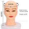 Modelo de Cabeça Cabeça Lisa Chapéu Peruca Exibição Cabeça de Mannequim Modelo de Cabeça Beleza Maquiagem Prática Massagem Boneca Cabeça