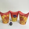 Copos de Papel Descartáveis, Copos Inclinados para Batatas Fritas, Copos para Waffle de Ovo, Copos em Formato de Yuanbao, para Batatas Fritas, Copos de Papel para Levar