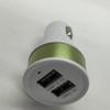 Cargador de coche NOKOKO de doble puerto USB, cargador de coche de aleación de aluminio y metal, cargador de coche 2.1 de fábrica