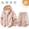 Nueva Ropa de Protección Solar de Verano para Hombres, Seda de Hielo UPF50+, Estilo Pareja, Anti-UV, Ligera, Transpirable Chaqueta Deportiva para Hombres y Mujeres