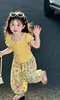 Conjunto de Verano para Niñas Pink House: Elegante Conjunto Dopamina para Niños, Nuevo Conjunto de Playa de Moda
