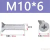 Tornillos de Cabeza Avellanada de Cruz Acero al Carbono Galvanizado Tornillos de Cabeza Plana M3M4M5M6 Fijaciones Multiespecificación Venta al por mayor en stock