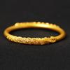Pulsera de pavo real con herencia de oro vietnamita para mujer, dragón y fénix Chengxiang, vintage, con incrustaciones de seda, peonía, cobre chapado en oro, joyería de pulsera de concubina