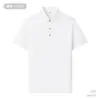 Camisas Polo de Algodão Puro de Alta Qualidade, Roupas de Trabalho, Camisetas de Manga Curta de Seda Gelada para o Verão, Camisas Culturais para Grupos, Logo Impresso Personalizado