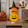 Decoración de Halloween Linterna de Calabaza Pilar Adorno de Atmósfera Atrezo Tienda de Centro Comercial Actividad Infantil Escena Temática Arreglo