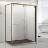 La Sala de Ducha Dorada Más Vendida de América del Norte Hotel Separador Seco y Húmedo Hogar Baño Simple