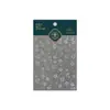 Tiesu Calidad Alta Sencillo Blanco Plateado Flor Pegatinas para Uñas M-1299 Estilo Suave Diario Florales Mariposa Pegatinas para Uñas