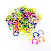 10 Unidades Argola de Nariz de Aço Inoxidável Cravo de Nariz Argola de Nariz Pintada em Forma de C Cravo de Sobrancelha Cravo de Osso da Orelha Argola CBR Joia para Piercing Corporal