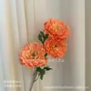 Rey loto de tres cabezas carpa koi peonía peonía persa accesorios para auditorio de bodas flor de seda decoración de interiores flor artificial