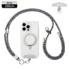 Cordón Desmontable para Teléfono Móvil Multifuncional Tres en Uno Cruzado Cuerda para Teléfono Móvil Colgante para Cuello Muñeca Anti-Pérdida Cordón para Funda de Teléfono Móvil