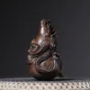Adorno de Madera Tallado a Mano Auténtico de Calabaza Dragón de Madera de Águila, Talla de Madera Maciza, Accesorio para Colgar en el Coche, Juguete Portátil, Decoración Artesanal