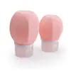 Venda Direta da Fábrica Conjunto de Viagem Redondo de Silicone de Oito Lados Frascos Vazios Portáteis para Armazenamento de Shampoo e Limpador Facial