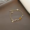 Pulseira Pedra Colorida Diamante Estrela Lua chique Celebridade da Internet Garota Harajuku Pulseira Super Fada Homens e Mulheres Casal Pulseira Simples