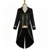 Tuxedo Retro Medieval Man Tianyu para Hombre, Túnica Larga para Actuación con Adorno Dorado para Espectáculo en Escenario
