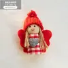 Decoraciones Navideñas Árbol de Navidad Creativo Reno de Dibujos Animados Adornos Colgantes de Fieltro Materiales DIY Figuritas Pequeñas Regalos de Navidad
