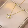 Collar para Mujer, Moda Transfronteriza, Diseño Nicho de Corazón, Versátil Elegante, Colgante Simple y Versátil, Collar Cadena Clavícula para Mujer