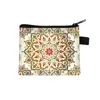 Serie de Mandalas Transfronterizos Billetera para Monedas Mini Cartera de Almacenamiento para Niños Bolsa de Almacenamiento Impresa por Ambos Lados para Exteriores Venta al por Mayor