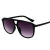 Óculos de Sol da Moda Jamie 1985 com Lentes Degradê Oceano, Óculos de Sol com Armação Completa e Ponte Dupla, Óculos Aviador