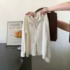 Cardigã suéter branco estilo coreano, zíper duplo, tricô aberto, espessado, design feminino, peça superior única e de caimento solto