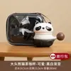 Taza de Té de Cerámica de Panda Taza para Oficina en Casa con Tapa Filtro Taza Linda para Separación de Té para Mujeres
